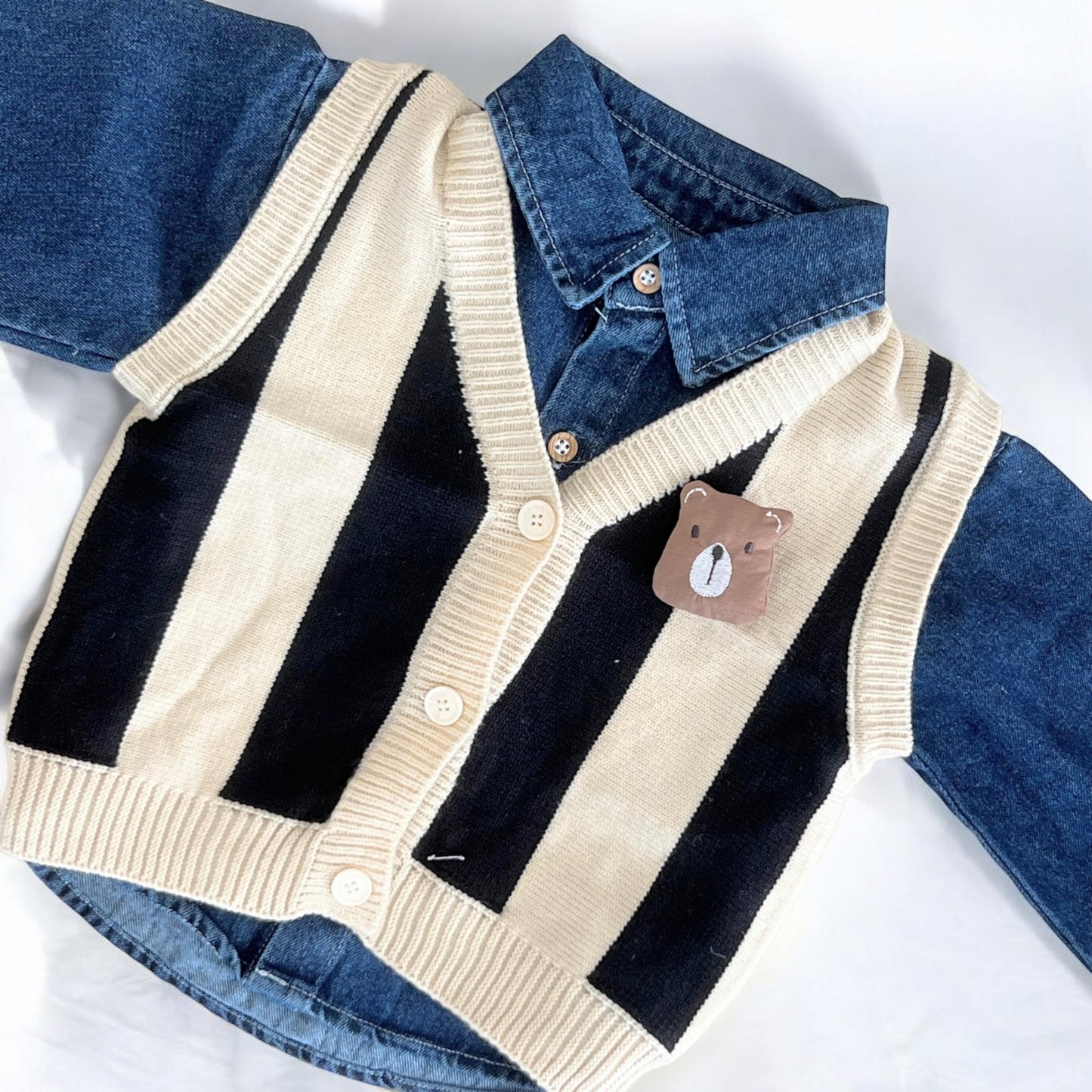 Denim Delight Vest Set