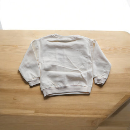 Boys Cream And Black Print Sweatshirts